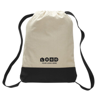 Two-tone Canvas Drawstring Bag (BK02)