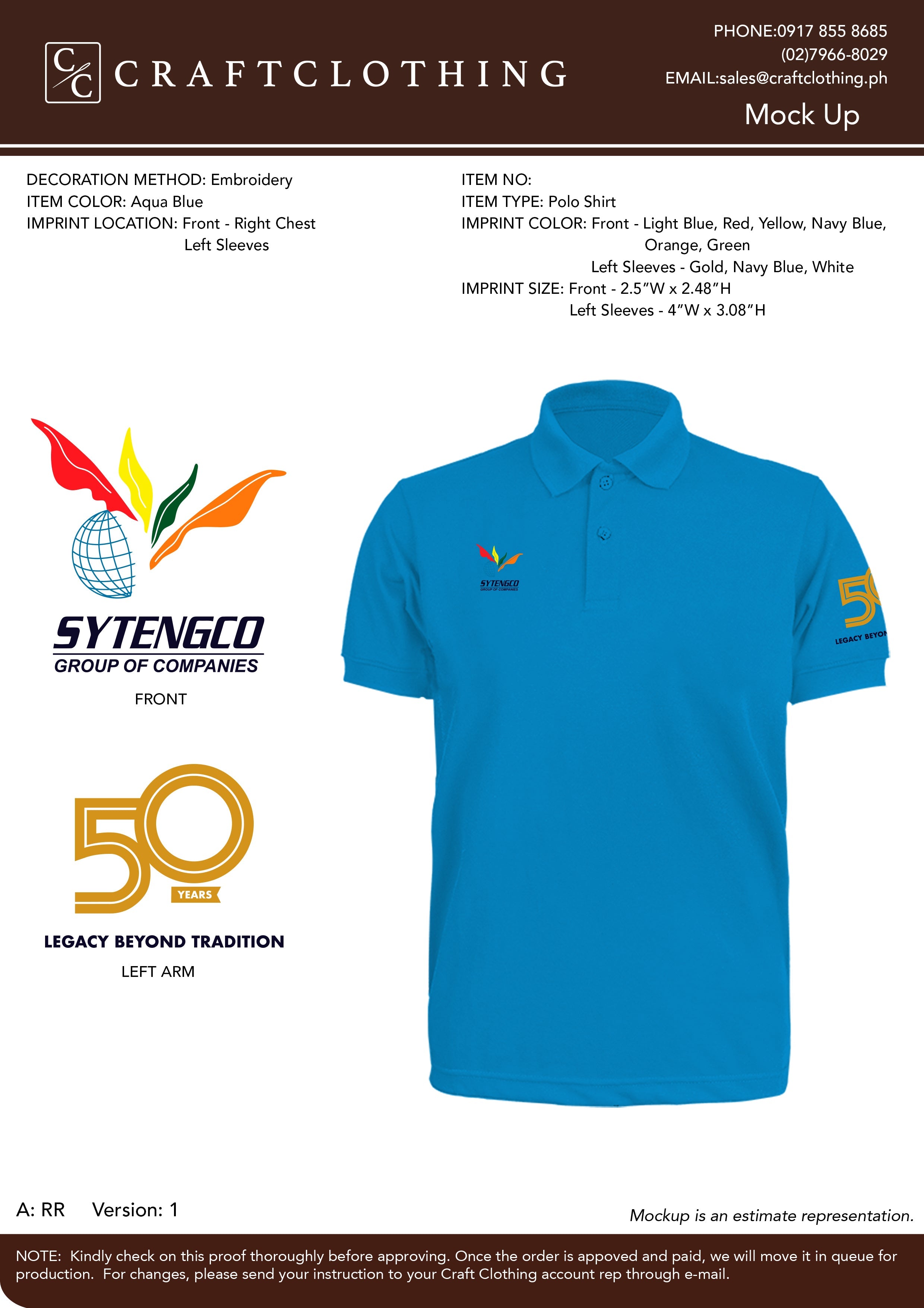 Sytengco Plain Poloshirt (Winner with Silkscreen: Right Chest, Left Sleeve)