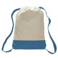 Two-tone Canvas Drawstring Bag (BK02)