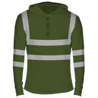 Reflectorized Hooded Buttoned Longsleeves (HL16)