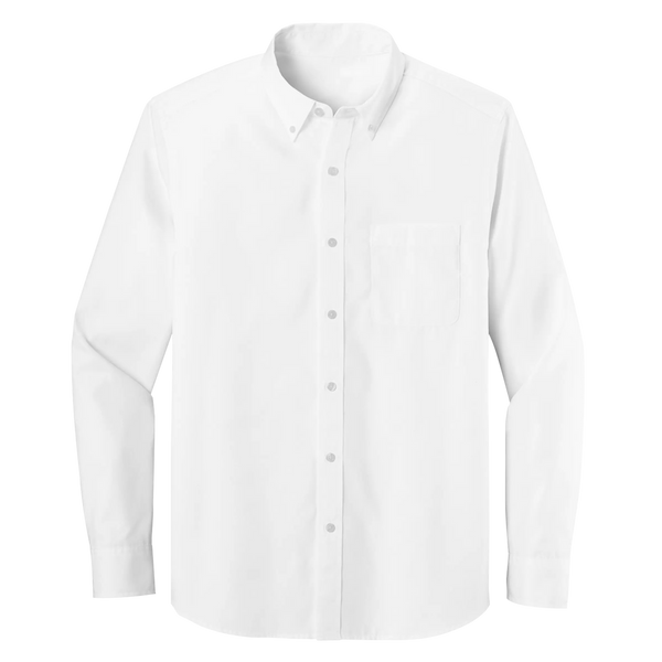 Long Sleeve One Pocket Button-Down Polo (LL07)