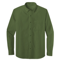 Long Sleeve One Pocket Button-Down Polo (LL07)