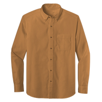 Long Sleeve One Pocket Button-Down Polo (LL07)