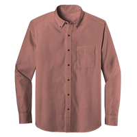Long Sleeve One Pocket Button-Down Polo (LL07)