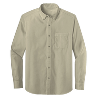 Long Sleeve One Pocket Button-Down Polo (LL07)
