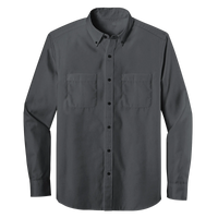 Long Sleeve Double Pocket Button-Down Polo (LL08)