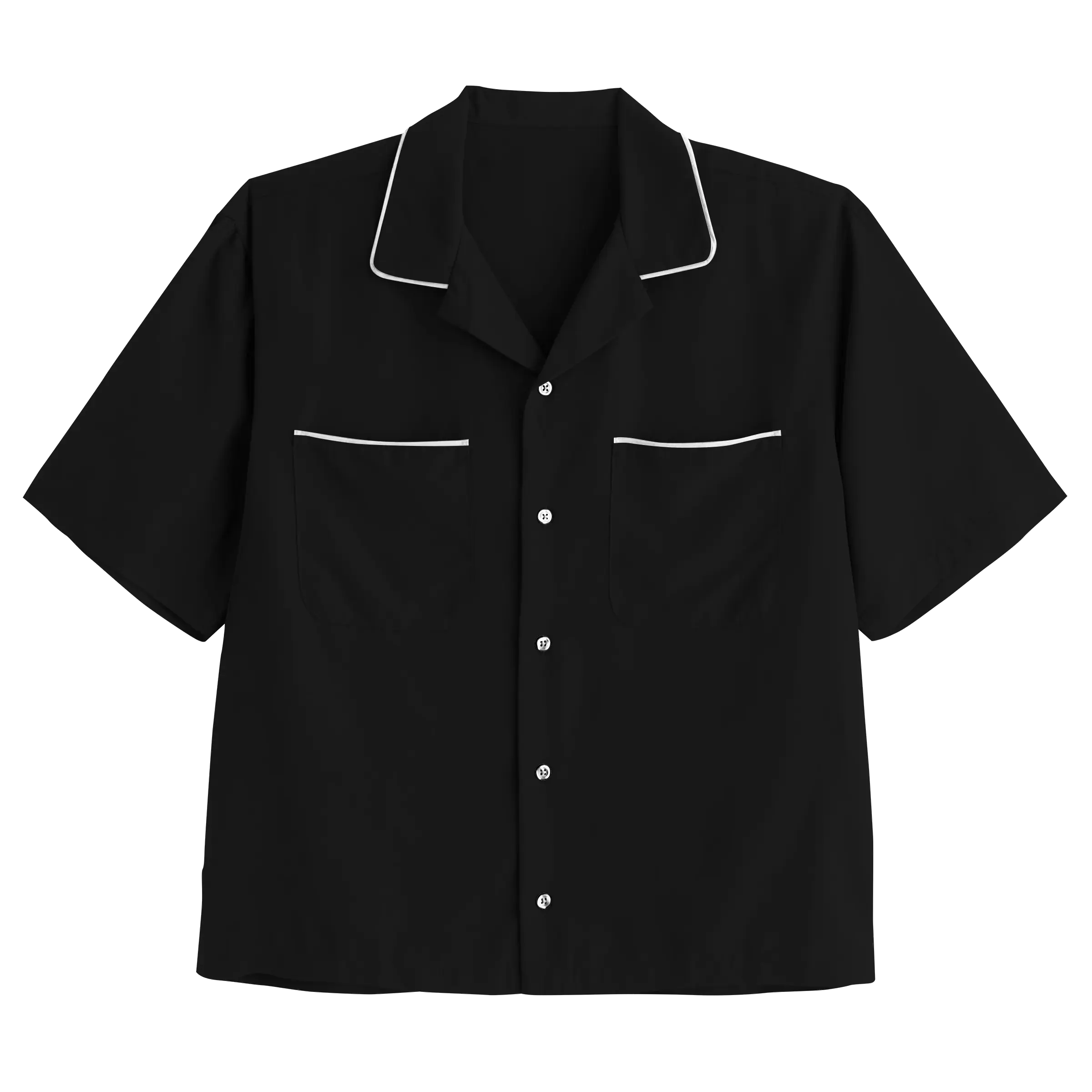Short Sleeve Double Pocket Polos with Piping (SL05)